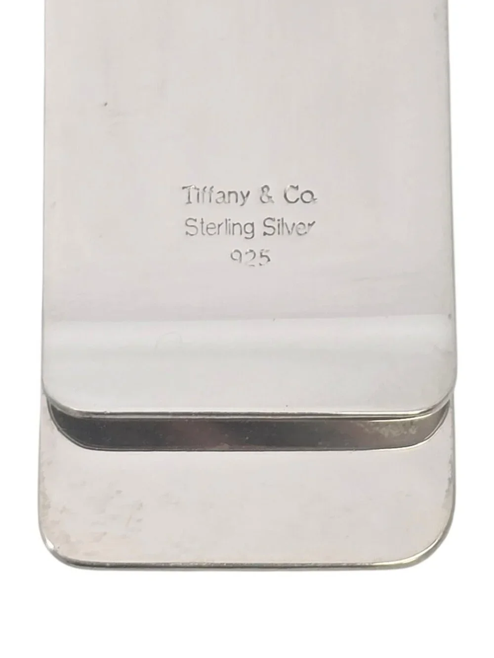 Vintage Tiffany & Co Sterling Silver Polished Money Clip with Pouch #24943